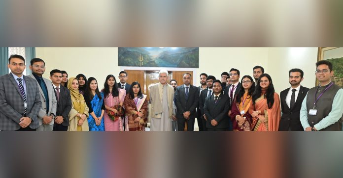 IAS Officer Trainees Of 2024 Batch Call On LG Manoj Sinha IAS Officer Trainees Of 2024 Batch Call On LG Manoj Sinha