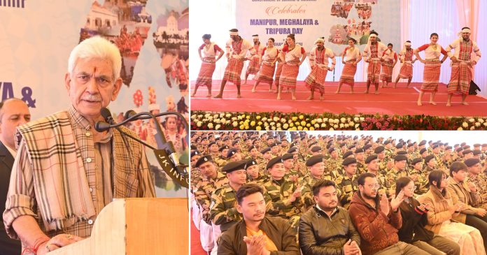 J&K Raj Bhawan Celebrates Foundation Day Of Tripura, Meghalaya And Manipur