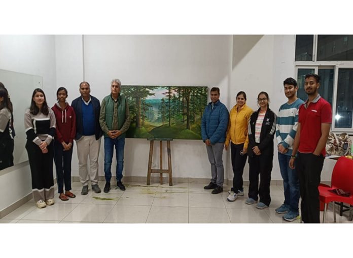 K K Gandhi posing along with others during a workshop organised at IIT Jammu on Saturday. K K Gandhi posing along with others during a workshop organised at IIT Jammu on Saturday.