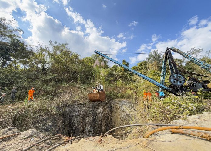 Labourers trapped inside a coal mine in Assam