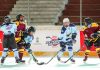 Ice hockey players in action during an exciting match at Leh on Tuesday during Royal Enfield Ice Hockey League Season 2.