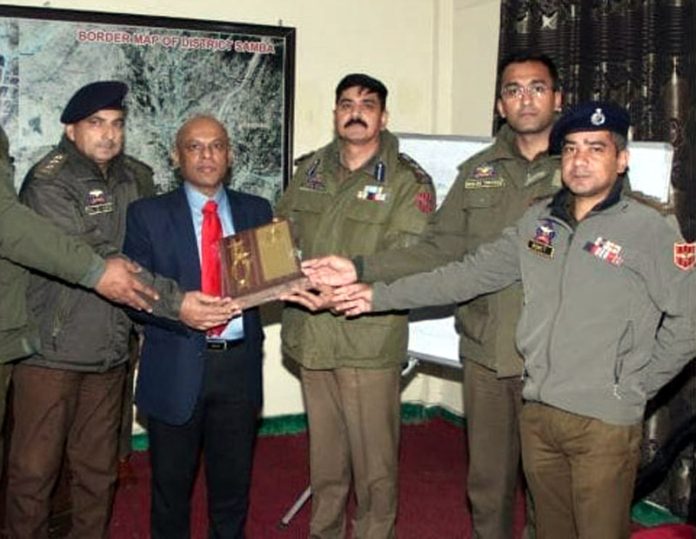 Police officials and others during the workshop.