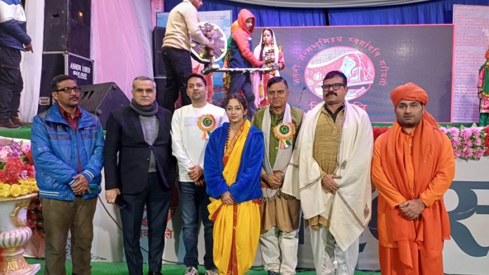 ACB Director Shakti Pathak and others during a function at Basohli on Saturday. ACB Director Shakti Pathak and others during a function at Basohli on Saturday.