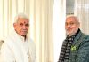 MLA Sham Lal Sharma during meeting with LG.