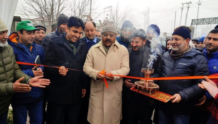 DyCM Surinder Choudhary inaugurating state-of-the-art Spider Excavator on Friday. DyCM Surinder Choudhary inaugurating state-of-the-art Spider Excavator on Friday.