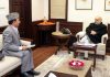 CEC Kargil Dr Jaffer Akhoon in a meeting with Union Home Minister Amit Shah in New Delhi.