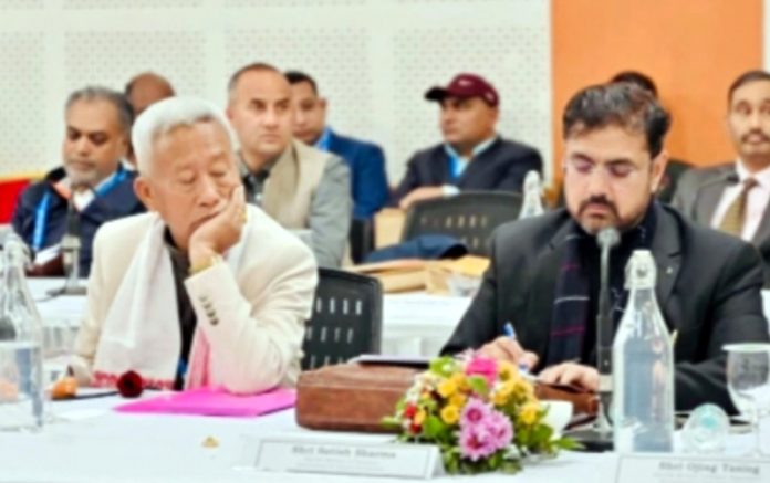 Minister Satish Sharma attending IWDC in Assam. Minister Satish Sharma attending IWDC in Assam.