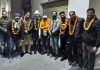 The new office bearers of GBSSA posing along with their president Vishal Mahajan in Jammu on Friday.