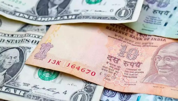 Rupee falls 25 paise to settle at 85.44 against US dollar Rupee falls 25 paise to settle at 85.44 against US dollar