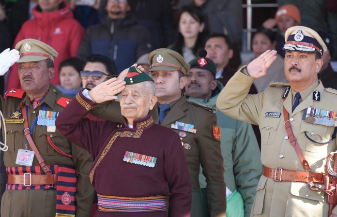 Republic Day Celebrated Across Ladakh; LG Mishra Unfurls Tricolour In Leh