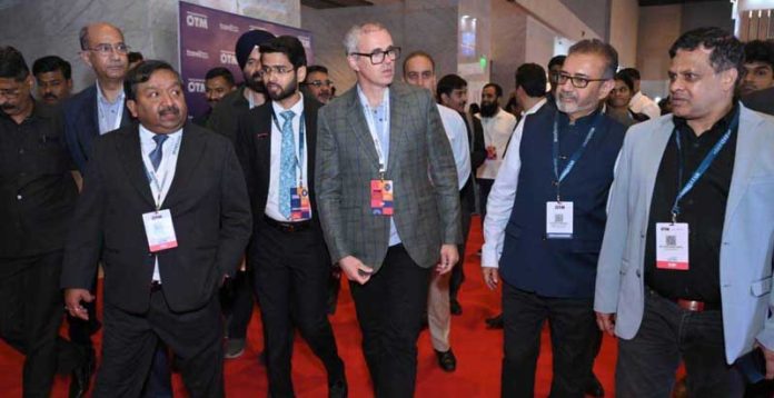 CM Omar Abdullah along with others visiting Outbound Travel Mart at Mumbai on Thursday. CM Omar Abdullah along with others visiting Outbound Travel Mart at Mumbai on Thursday.