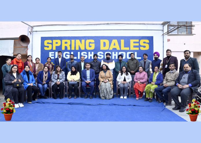 Representatives of different Universities posing along with dignitaries during Career Fair at Kathua on Thursday. Representatives of different Universities posing along with dignitaries during Career Fair at Kathua on Thursday.