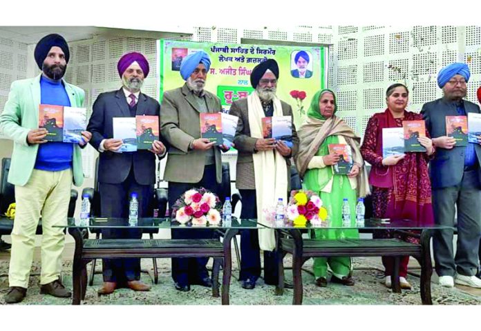 Two poetry collections of A S Mastana being released during literary program in Jammu.