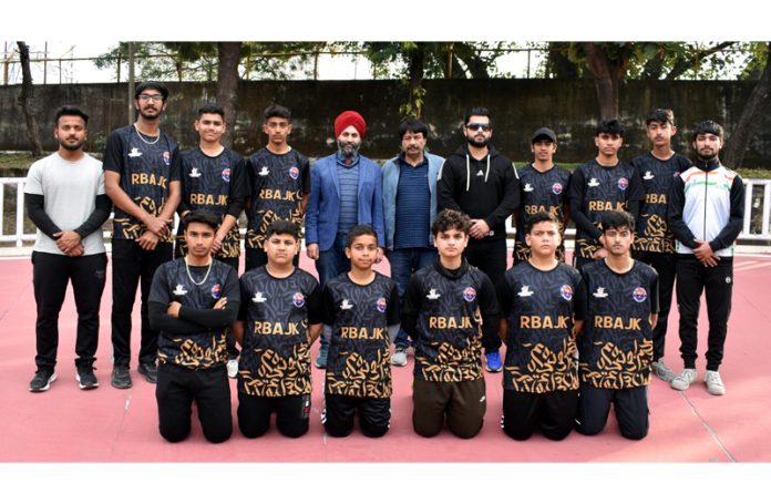 J&K Junior Rollball team posing along with management. J&K Junior Rollball team posing along with management.