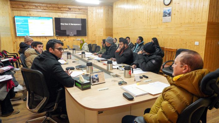 Advisor to LG Ladakh, Dr Pawan Kotwal, chairing 5th SIDCO Board meeting at Leh. Advisor to LG Ladakh, Dr Pawan Kotwal, chairing 5th SIDCO Board meeting at Leh.