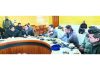 Deputy Commissioner (DC) Baramulla, Minga Sherpa chairing review meeting on Wednesday.