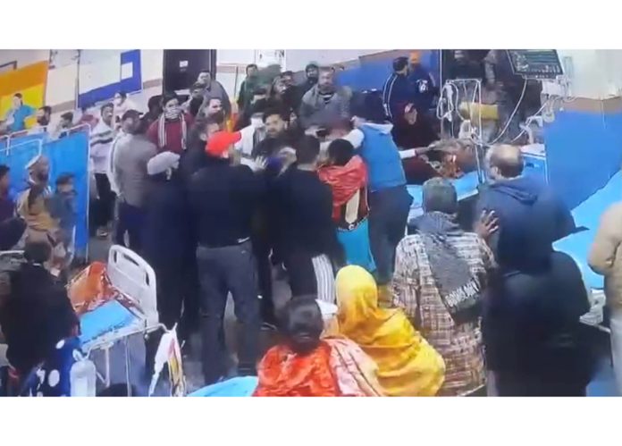 Clash in GMC Rajouri captured in camera.