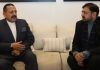 J&K Minister during meeting with Union Minister.