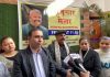 MLA Jammu East, Yudhvir Sethi talking to media persons during an employment drive organised by him in his constituency on Sunday.