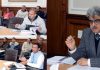 Chief Secretary Atal Dulloo chairing a meeting.