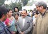Union Minister Dr. Jitendra Singh interacting with J&K origin Delhi residents over lunch hosted by him at his New Delhi residence on Wednesday.
