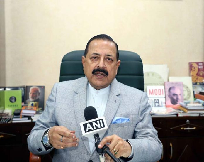 Union Minister Dr. Jitendra Singh briefing the media about the 100th launch of GSLV from Sriharikota on Wednesday.