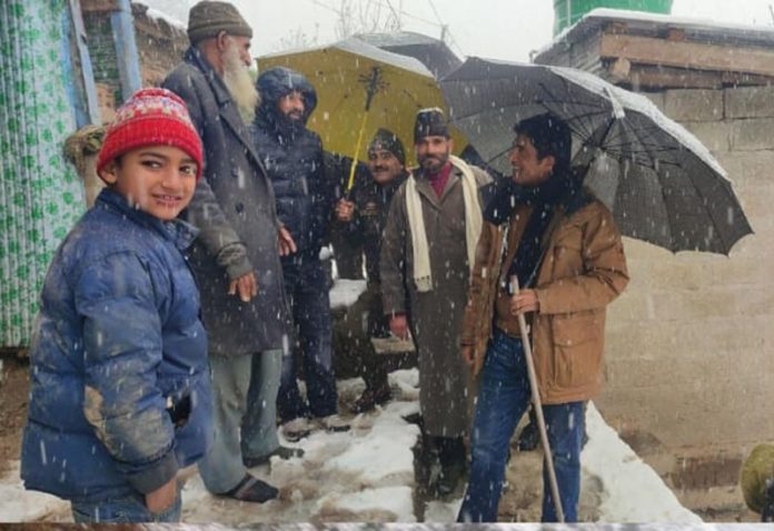 DC Ramban Baseer-ul-Haq during visit of snowbound villages in Ramban on Thursday. DC Ramban Baseer-ul-Haq during visit of snowbound villages in Ramban on Thursday.