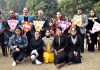 JU Vice-Chancellor and others during cultural event cum-get together on the campus on Friday.