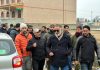 NC MLA, Salman Ali Sagar during visit to Hazratbal area on Sunday.