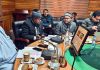 Minister Javid Ahmad Dar chairing a meeting on Friday.
