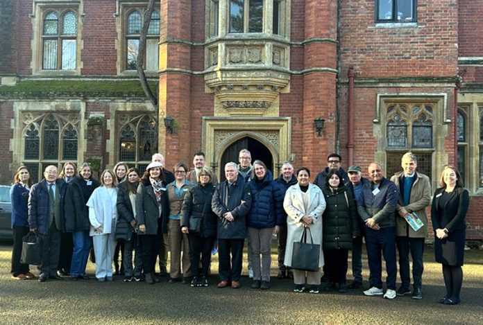 Raju Chowdhary, Chairman and Arti Chowdhary, Managing Director of KC Public School posing alongwith fellow Round Square members at the 2025 Symposium in London. Raju Chowdhary, Chairman and Arti Chowdhary, Managing Director of KC Public School posing alongwith fellow Round Square members at the 2025 Symposium in London.