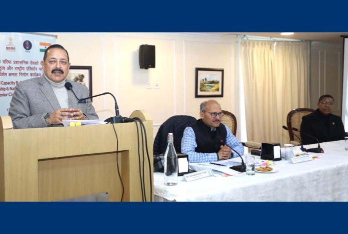 Union Minister Dr Jitendra Singh interacting with senior Civil Servants from Kenya undergoing Special Capacity Building Programme at Civil Services Officers’ Institute (CSOI), New Delhi on Wednesday. Union Minister Dr Jitendra Singh interacting with senior Civil Servants from Kenya undergoing Special Capacity Building Programme at Civil Services Officers’ Institute (CSOI), New Delhi on Wednesday.