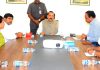 Union Minister Dr. Jitendra Singh holding an interactive meet with the MLAs and public representatives  at Kadapa,  Andhra Pradesh on Friday.