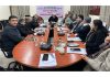 AIKS leaders during a meeting at New Delhi on Sunday.