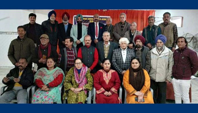 Poets and writers during Kavi Durbar in Akhnoor.