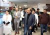 DyCM during visit to Shalamar hospital.