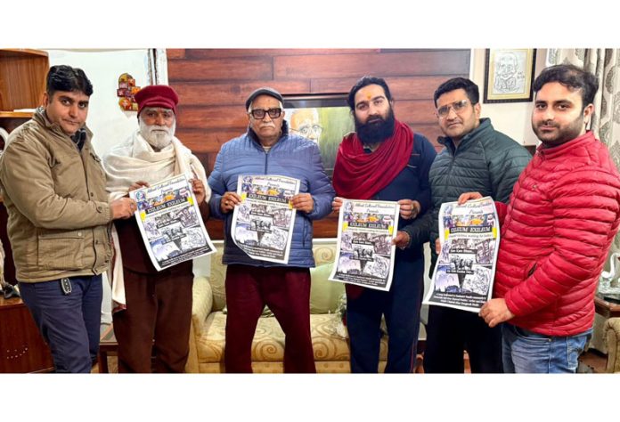 Former Chief Secretary Vijay Bakaya releasing a song in Jammu on Sunday. Former Chief Secretary Vijay Bakaya releasing a song in Jammu on Sunday.