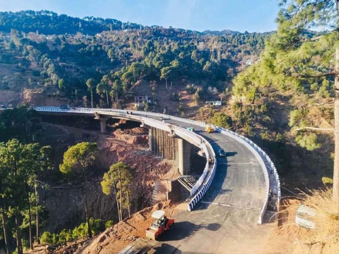 A bridge on Chenani Sudhmahadev NH. A bridge on Chenani Sudhmahadev NH.
