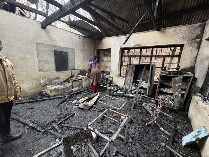 School Building Gutted In Overnight Blaze In J&K's Anantnag