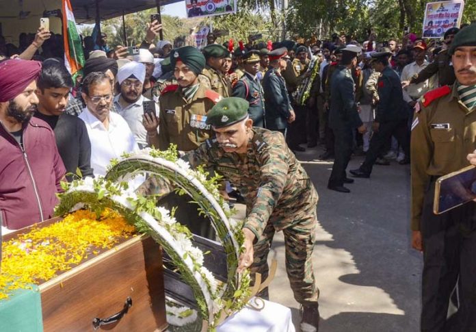 Mortal remains of Jharkhand army officer