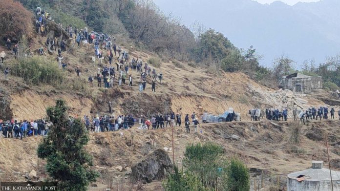24 injured in clashes between security forces and protesters opposing cable car project in eastern Nepal