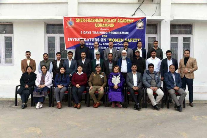 Trainees with Dy Director SKPA and others during inaugural of training programme on Monday.