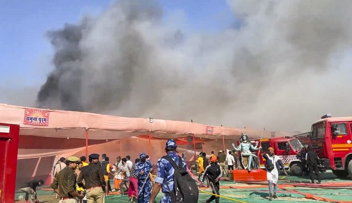 Fire at Maha Kumbh 2025