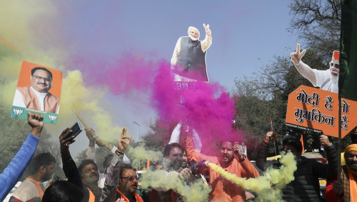 BJP celebrations in New Delhi