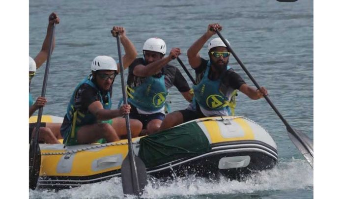 The Jammu and Kashmir Rafting team has made the Union Territory proud by clinching a bronze medal at the 38th National Games. The talented team, consisting of Sheikh Showkat Ahmed, Parvez Ahmed Shagoo, Fida Hussain, Mohsin Ali and Waseem Raja Bhat, showcased their strength and skill, bringing glory to their region. SSCB took home the gold, while the Andhra Pradesh team secured the second spot.