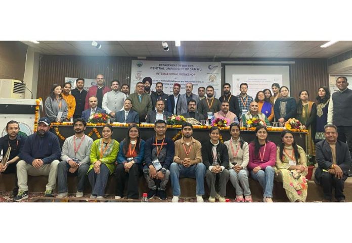 Dignitaries posing for a group photograph during a workshop at CUJ on Monday.