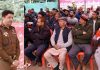SSP Doda, Sandeep Mehta addressing gathering at Kastigarh on Wednesday.