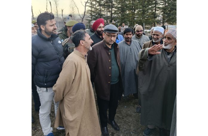 Chief Conservator of Forests, Kashmir, Irfan Rasool Wani during visit to Shopian Forest Division.