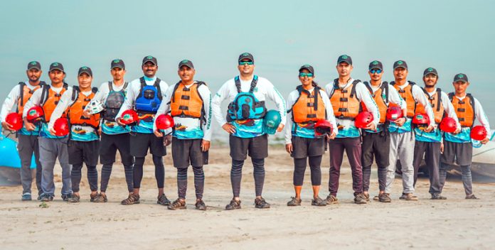 NIMAS team posing for a group photograph during the historic expedition.