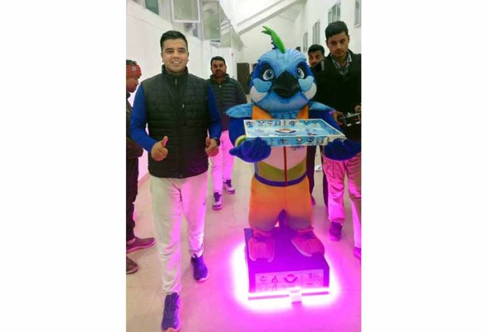 Molly Robot presenting medals to winners at the 38th National Games in Dehradun.